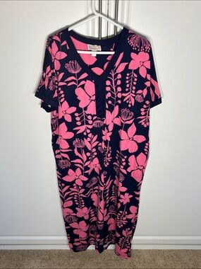 Stan Herman Women’s Navy & Hot Pink nightgown